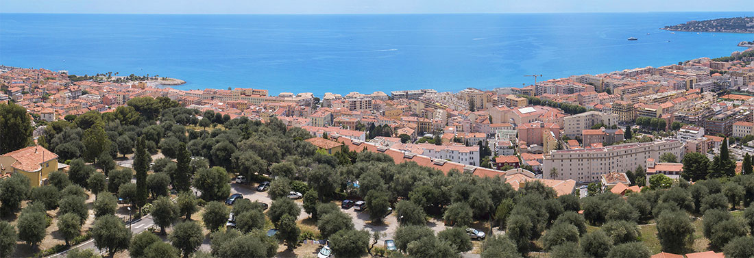 camping parc Saint Michel vue sur Menton