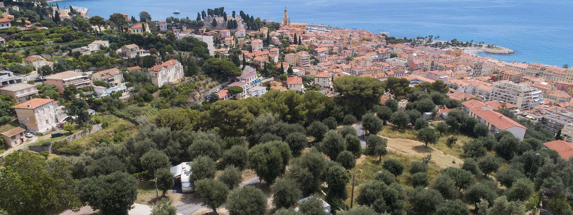 emplacements locations camping Menton